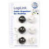Picture of LogiLink držači za organizovanje kablova  6 kom. crno/belo