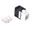 Picture of Secomp Value Keyst. Jack, UTP, RJ45, Cat6, 180°, toolless, white