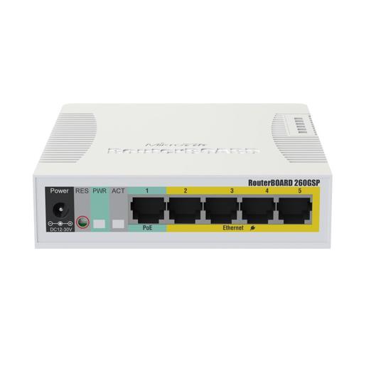 Picture of Mikrotik 260GSP CSS106-1G-4P-1S