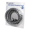 Picture of LogiLink spiralni držač za kablove  2.5m x 25mm srebrni