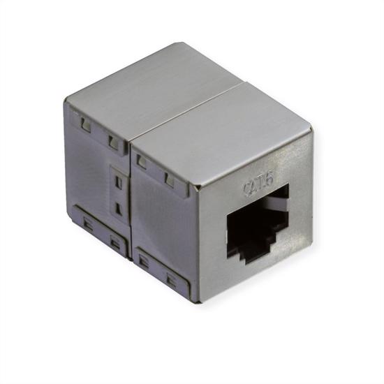 Picture of Secomp Value RJ45 Modular Coupler Cat6, STP, shielded, silver