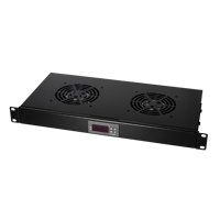 Picture of Logilink ventilator panel sa 2 ventilatora i termostatom, 1U, 465 x 220, crni