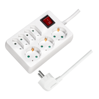 Picture of Logilink produžni kabl 7 mesta, 3x CEE 7/3, 4x CEE 7/16, prekidač, 5.0m, beli