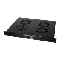 Picture of Logilink ventilator panel sa 4 ventilatora i termostatom, 1U, 465 x 350, crni