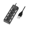 Picture of Logilink USB 2.0 HUB, 4-port, On/Off, crni sa napajanjem