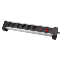 Picture of Logilink produžni kabl sa prenaponskom zaštitom 6 mesta, prekidač, stalak, 1.4m, aluminium