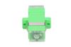 Picture of Extralink SC/APC simplex SM adapter green transparent , dust caps