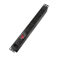 Picture of Logilink PDU 8 x C13, prekidač i prenaponska zaštita, bez napojnog kabla