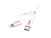 Picture of Secomp Roline USB 2.0 Charge & Sync A micro B + 8 pin + Type C m/m 1.0m
