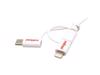 Picture of Secomp Roline USB 2.0 Charge & Sync A micro B + 8 pin + Type C m/m 1.0m