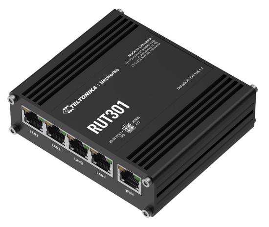 Picture of Teltonika RUT301 Ethernet Router, 1 x WAN, 4 x LAN, 1 x USB 2.0