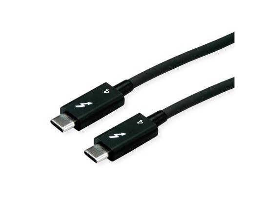 Picture of ROLINE Thunderbolt 4 Cable 40Gbit/s 100W C-C M/M passive crna 0.80 m