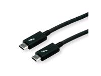 Picture of ROLINE Thunderbolt™ 3 Cable 20GBit/s 5A M/M crna 2 m