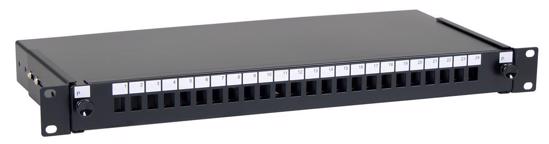 Picture of Masterlan Patch panel 24 Simplex SC sa kasetom, bez modula, crni