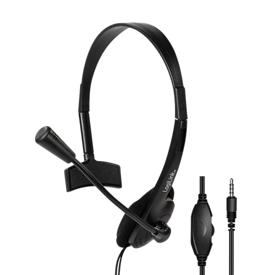 Picture of Logilink mono slušalice, povezivanje 3.5mm, mikrofon za call centre