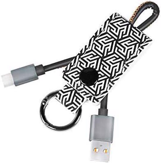 Picture of Logilink USB 2.0 Type C cable privezak, C/M na USB - A/M, bela / crna