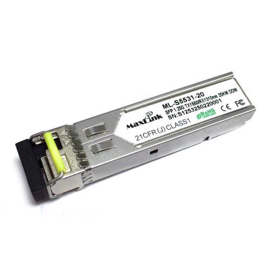 Picture of Maxlink 1.25G SFP optički modul, ML-S5531-20, WDM(BiDi), SM, Tx 1550/Rx1310nm, 20km, 1x LC konektor, DDM
