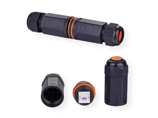 Picture of Secomp Value RJ45 Modular Coupler Cat.6A/Cl.EA, STP, Outdoor/Industrial, crna