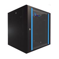 Picture of Extralink 12U 600x600 Black, Rackmount cabinet, wall mounted