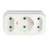 Picture of Logilink šuko adapter - lopov  2x CEE 7/16 + 1x CEE 7/3